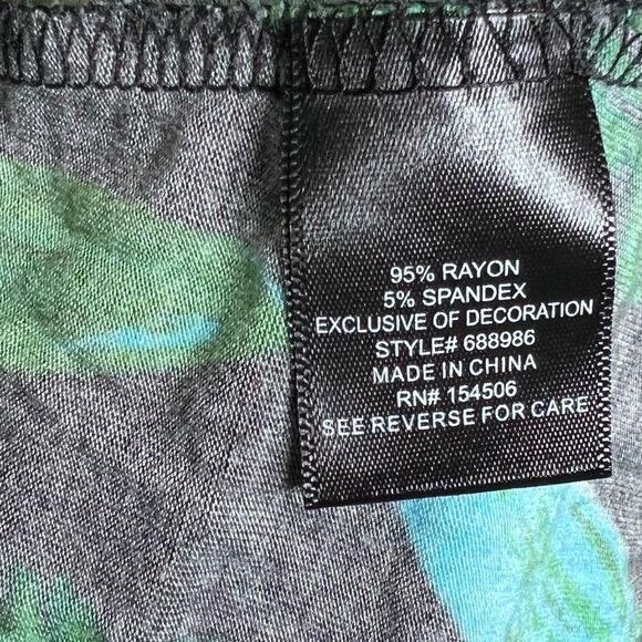 Colleen Lopez tropical print halter midi dress size large - Picture 5 of 6